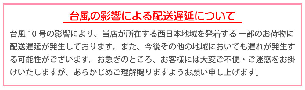 配送遅延について