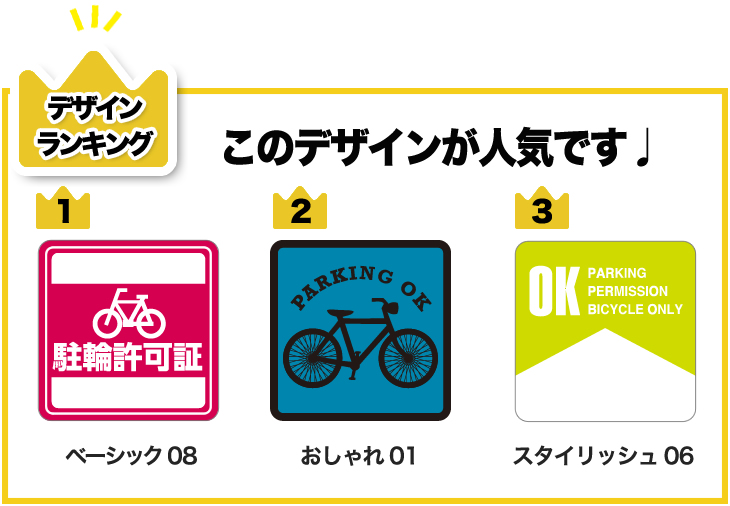 92％以上節約 駐輪シール 自転車シール 自転車ステッカー 駐輪ステッカー 駐輪場シール 名入れなし ナンバーなし 25枚〜 チャリペタ  punktsporny.eu